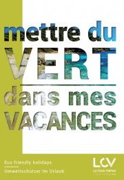 Mettre du vert dans ses vacances - Edition 2022